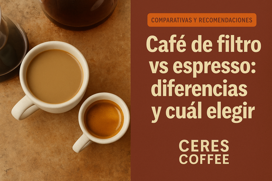 Café de filtro vs espresso: diferencias y cuál elegir