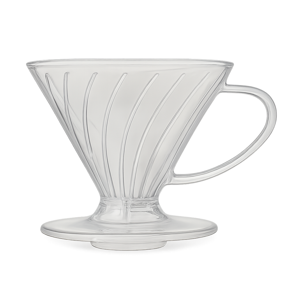 Cono V60 de plástico transparente – Precisión, ligereza y control - Ceres Coffee