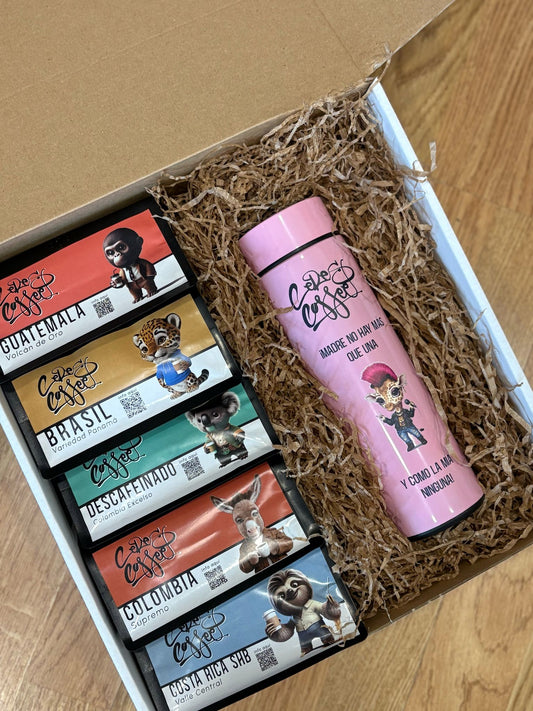 Pack Orígenes – 5 Cafés de Especialidad + Termo Digital - Ceres Coffee