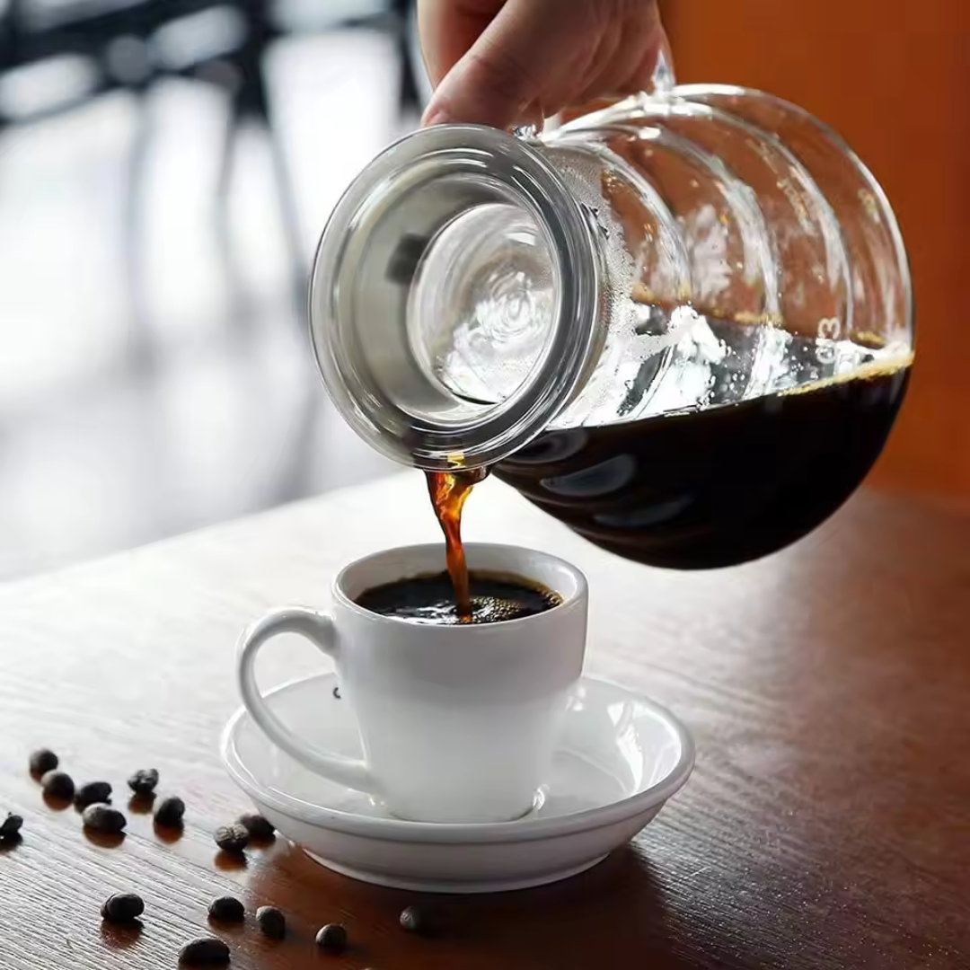 Jarra de cristal resistente para café filtrado – Compatible con V60 - Ceres Coffee