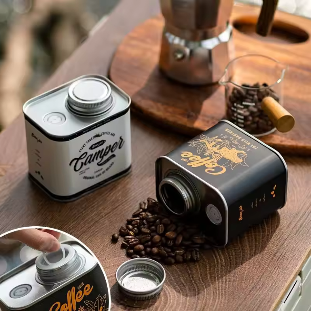 Lata Camper retro para café – Guarda frescura con actitud - Ceres Coffee